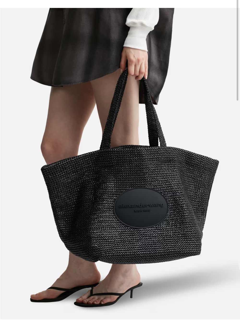 Alexander Wang Black Woven Tote